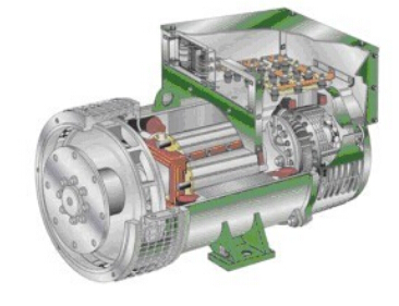 熊口管理区发电机内部结构图